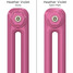 CT2-C-COLOUR-SWATCH-PINK-007 - Classic Pink 2 Column Radiator H600mm x W622mm CT2-C-COLOUR-SWATCH-PINK-007 - Classic Pink 2 Column Radiator H600mm x W622mm