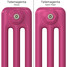 CT3-C-COLOUR-SWATCH-PINK-009 - Classic Pink 3 Column Radiator H500mm x W1404mm CT3-C-COLOUR-SWATCH-PINK-009 - Classic Pink 3 Column Radiator H500mm x W1404mm
