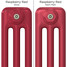 CT3-C-COLOUR-SWATCH-RED-010 - Classic Red 3 Column Radiator H300mm x W1404mm CT3-C-COLOUR-SWATCH-RED-010 - Classic Red 3 Column Radiator H300mm x W1404mm