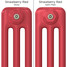 CT3-C-COLOUR-SWATCH-RED-008 - Classic Red 3 Column Radiator H400mm x W1404mm CT3-C-COLOUR-SWATCH-RED-008 - Classic Red 3 Column Radiator H400mm x W1404mm
