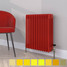CT4-C-600-RED-TH - Classic Red 4 Column Radiator H600mm x W1404mm CT4-C-600-RED-TH - Classic Red 4 Column Radiator H600mm x W1404mm