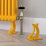 CT2-C-CAST-FEET-YELLOW-GLOSS - Classic Yellow 2 Column Vertical Radiator H1800mm x W530mm CT2-C-CAST-FEET-YELLOW-GLOSS - Classic Yellow 2 Column Vertical Radiator H1800mm x W530mm