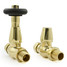 T-TRV-077-ST-UB-ALT01 - Jarrow Traditional TRV Unlacquered Brass Towel Radiator Valves T-TRV-077-ST-UB-ALT01 - Jarrow Traditional TRV Unlacquered Brass Towel Radiator Valves