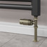 M-TRV-051-ST-AB-PIP-LS02 - Duran Modern TRV Antique Brass Towel Radiator Valves with Sleeves M-TRV-051-ST-AB-PIP-LS02 - Duran Modern TRV Antique Brass Towel Radiator Valves with Sleeves