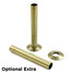 OE-A-PIP-500-130-AB - Duran Modern TRV Antique Brass Towel Radiator Valves with Sleeves OE-A-PIP-500-130-AB - Duran Modern TRV Antique Brass Towel Radiator Valves with Sleeves