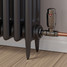 M-TRV-002-ST-BL-LS02 - Ramone Modern TRV Black Nickel Towel Radiator Valves M-TRV-002-ST-BL-LS02 - Ramone Modern TRV Black Nickel Towel Radiator Valves