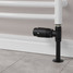 M-TRV-072-ST-SB-PIP-LS04 - Ramone Modern TRV Satin Black Towel Radiator Valves With Sleeves M-TRV-072-ST-SB-PIP-LS04 - Ramone Modern TRV Satin Black Towel Radiator Valves With Sleeves