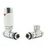 M-TRV-072-ST-W - Ramone Modern TRV White Towel Radiator Valves M-TRV-072-ST-W - Ramone Modern TRV White Towel Radiator Valves