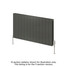 RE-A-CSN0600-11-AD-ALT00 - Reina Casina Aluminium Designer Anthracite Double Horizontal Radiator H600mm X W1040mm RE-A-CSN0600-11-AD-ALT00 - Reina Casina Aluminium Designer Anthracite Double Horizontal Radiator H600mm X W1040mm