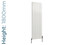 Reina Casina C Aluminium Designer White Single Vertical Radiator H1800mm X W280mm Reina Casina C Aluminium Designer White Single Vertical Radiator H1800mm X W280mm
