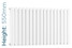 DQ-COVE-550-DW-TH - DQ Cove Horizontal Double Radiator H550mm X W826mm White DQ-COVE-550-DW-TH - DQ Cove Horizontal Double Radiator H550mm X W826mm White