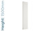 DQ-COVE-150-DW-TH - DQ Cove Vertical Double Radiator H1500mm X W413mm White DQ-COVE-150-DW-TH - DQ Cove Vertical Double Radiator H1500mm X W413mm White