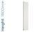DQ-COVE-180-DW-TH - DQ Cove Vertical Double Radiator H1800mm X W295mm White DQ-COVE-180-DW-TH - DQ Cove Vertical Double Radiator H1800mm X W295mm White