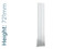 DQ-TOR-721-SW-TH - DQ Tornado Vertical Single Radiator H721mm X W306mm White DQ-TOR-721-SW-TH - DQ Tornado Vertical Single Radiator H721mm X W306mm White