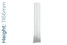 DQ-TOR-1166-SW-TH - DQ Tornado Vertical Single Radiator H1166mm X W1206mm White DQ-TOR-1166-SW-TH - DQ Tornado Vertical Single Radiator H1166mm X W1206mm White