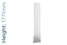DQ-TOR-1771-DW-TH - DQ Tornado Vertical Double Radiator H1771mm X W831mm White DQ-TOR-1771-DW-TH - DQ Tornado Vertical Double Radiator H1771mm X W831mm White