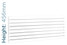 DQ-TOR-456-SW-TH - DQ Tornado Horizontal Single Radiator H456mm X W721mm White DQ-TOR-456-SW-TH - DQ Tornado Horizontal Single Radiator H456mm X W721mm White