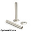 OE-A-PIP-500-130-SN - Buckland Traditional Manual Angled Brushed Satin Nickel Radiator Valves OE-A-PIP-500-130-SN - Buckland Traditional Manual Angled Brushed Satin Nickel Radiator Valves