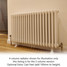AP-3-LS00 - Apollo Roma 3 Column Horizontal Radiator H400mm x W1180mm AP-3-LS00 - Apollo Roma 3 Column Horizontal Radiator H400mm x W1180mm