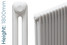 RR-FWH-2-1800-TH - Fitzrovia 2 Column Vertical Radiator H1800mm x W392mm White RR-FWH-2-1800-TH - Fitzrovia 2 Column Vertical Radiator H1800mm x W392mm White