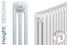 MS-MSFW-B-3-1900-TH - MHS Multisec 3 Column Vertical Radiator With Welded-On Feet H1900mm x W300mm White MS-MSFW-B-3-1900-TH - MHS Multisec 3 Column Vertical Radiator With Welded-On Feet H1900mm x W300mm White