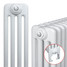 MS-MSFW-4-ALT00 - MHS Multisec 4 Column Horizontal Radiator With Welded-On Feet H400mm x W1910mm White MS-MSFW-4-ALT00 - MHS Multisec 4 Column Horizontal Radiator With Welded-On Feet H400mm x W1910mm White