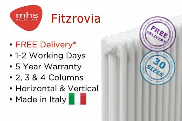 MHS Fitzrovia White Column Radiator