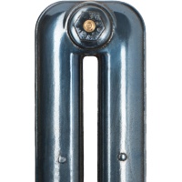 Glacier blue lacquered cast iron radiator example