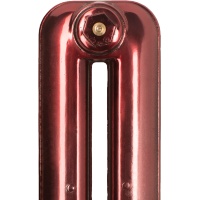 Cherry red lacquered cast iron radiator example