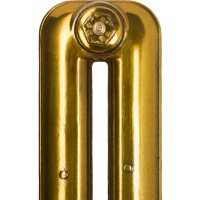 Dusk yellow lacquered cast iron radiator example