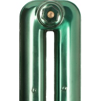 Apple green lacquered cast iron radiator example