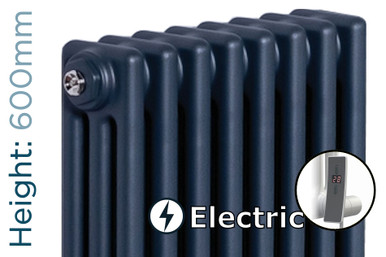 D Line Radiator DQ Modus Electric 3 Column Horizontal Radiator H600mm x W876mm Anthracite