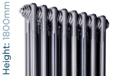 Infinity Raw 2 Column Radiator 3 Sections H1800mm X W162mm