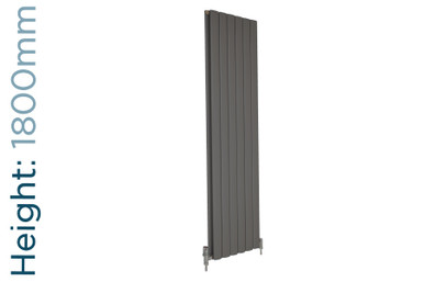 Apollo Magenta Curve Aluminium Designer Anthracite Double Vertical ...