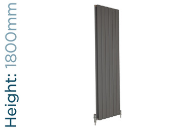 Apollo Magenta Curve Aluminium Designer Anthracite Double Vertical ...