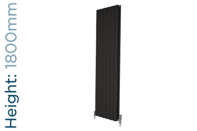 Apollo Magenta Curve Aluminium Designer Black Metallic Double Vertical ...