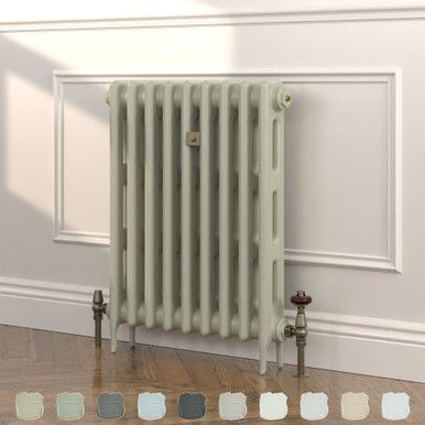 Rook Grey 2 Column Victorian Cast Iron Radiator H760mm x W2139mm