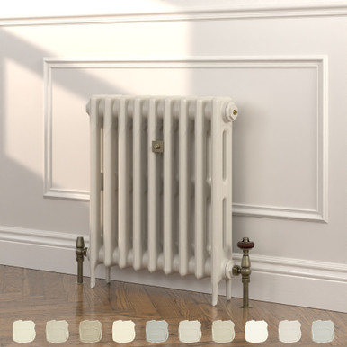 Neus Rook Rook Neutral 2 Column Victorian Cast Iron Radiator H660mm x W1076mm