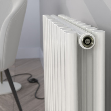 Helio Radiator Helios White Horizontal Double Radiator H550mm X W413mm