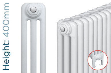 MHS Multisec 3 Column Horizontal Radiator With Welded-On Feet H400mm x ...
