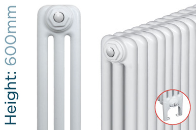 Mhs Matrix Radiator MHS Multisec 3 Column Horizontal Radiator With Welded-On Feet H600mm x ...
