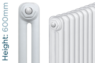 Mhs Matrix Radiator MHS Multisec 2 Column Horizontal Radiator H600mm x W484mm White