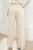 Solid Textured Elastic Waist Wide Leg Pants