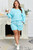 Plus Size Solid Pullover Top and Shorts Set