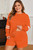 Plus Size Varsity Stripe Pullover and Shorts Set
