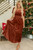 Velvet Shirred Waist Tiered Maxi Dress