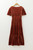 Velvet Shirred Waist Tiered Maxi Dress