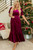 Velvet Shirred Waist Tiered Maxi Dress