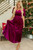 Velvet Shirred Waist Tiered Maxi Dress