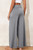Solid Knotted Drop Waist Split Leg Pants